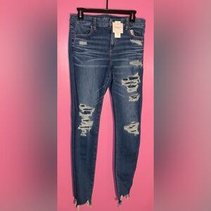 ✨ American Eagle Distressed Skinny Jeans | Size 10 X-Long ✨